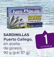 Oferta de Puerto Gallego - Sardinillas por 1€ en SPAR Gran Canaria