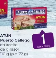 Oferta de Puerto Gallego - Atun Aceite De Girasol por 1€ en SPAR Gran Canaria