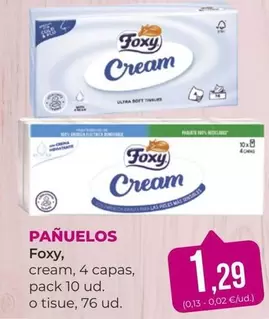 Oferta de Foxy - Pañuelos por 1,29€ en SPAR Gran Canaria