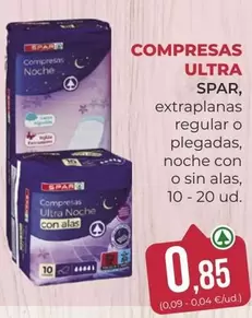 Oferta de Spar - Compresas por 0,85€ en SPAR Gran Canaria