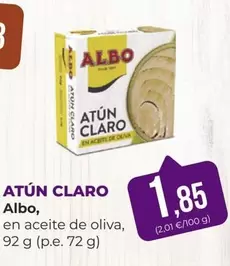 Oferta de Albo - Atún Claro por 1,85€ en SPAR Gran Canaria