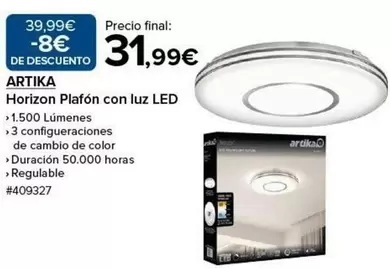 Oferta de Horizon Plafon Con Luz Led por 31,99€ en Costco