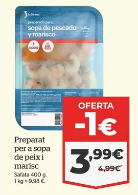 Oferta de La Sirena - Preparado Para Sopa De Peix I Marisco por 3,99€ en La Sirena