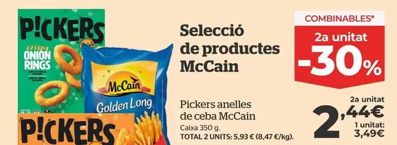 Oferta de McCain - Seleccio de productes por 3,49€ en La Sirena