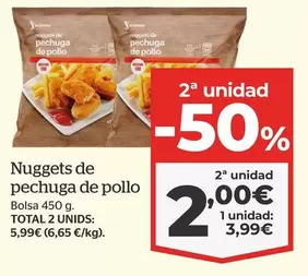 Oferta de Total - Nuggets De Pechuga De Pollo por 3,99€ en La Sirena