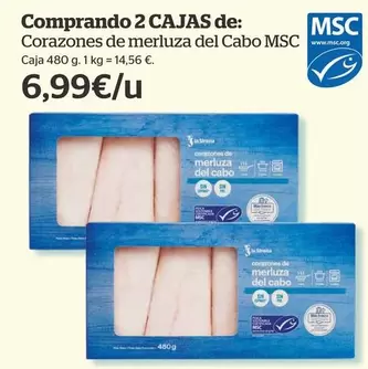 Oferta de Bo - Corazones De Merluza Del Cabo Msc por 6,99€ en La Sirena