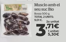 Oferta de Bio - Musclo Amb El Seu Suc Bio por 5,3€ en La Sirena