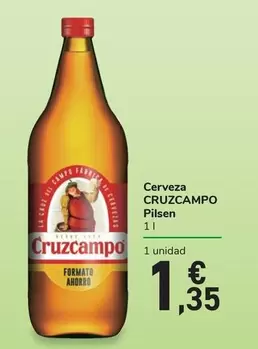 Oferta de Cruzcampo - Cerveza Pilsen por 1,35€ en Carrefour Express