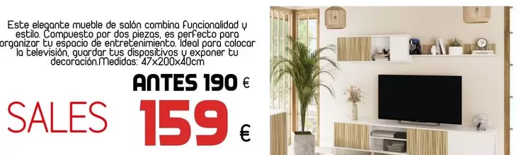 Oferta de Perfecto - Table De Salón Fabricado En Color por 159€ en Muebles Hnos. García