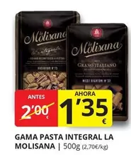 Oferta de La Molisana - Pasta Integral por 1,35€ en Supermercados MAS