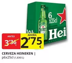 Oferta de Heineken - Cerveza por 2,75€ en Supermercados MAS