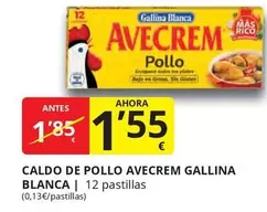 Oferta de Gallina Blanca - Caldo De Pollo Avecrem por 1,55€ en Supermercados MAS