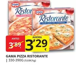 Oferta de Dr Oetker - Gama Pizza Ristorante por 3,29€ en Supermercados MAS