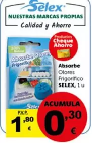 Oferta de Selex - Absorbe Olores Frigorifico por 1,8€ en Masymas