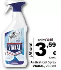 Oferta de Viakal - Antical Gel Spray por 3,59€ en Masymas