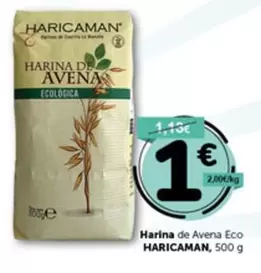 Oferta de Haricaman - Harina De Avena Eco por 1€ en Masymas