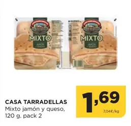 Oferta de Casa Tarradellas - Mixto Jamon Y Queso por 1,69€ en Alimerka