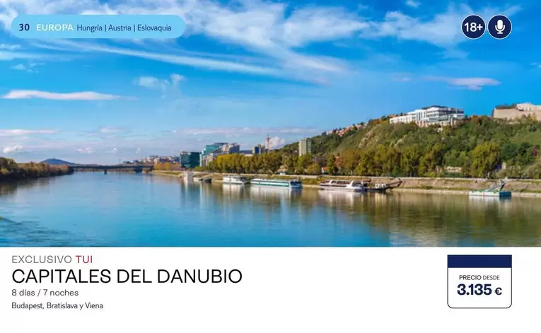 Oferta de Capitales Del Danubio por 3€ en Tui Travel PLC