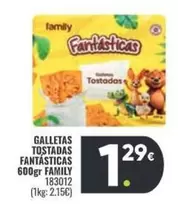 Oferta de Family - Galletas Tostadas Fantasticas por 1,29€ en Family Cash