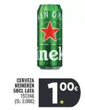 Oferta de Heineken - Cerveza Lata por 1€ en Family Cash