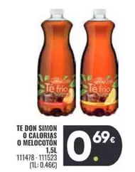 Oferta de Don Simon - Te O Calorias O Melocoton por 0,69€ en Family Cash