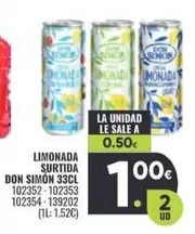 Oferta de Don Simón - Limonada Surtida  por 0,5€ en Family Cash