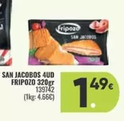 Oferta de Fripozo - San Jacobos 4Ud por 1,49€ en Family Cash