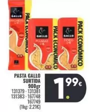 Oferta de Gallo - Pasta Surtida por 1,99€ en Family Cash