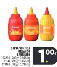 Oferta de Orlando - Salsa Surtida Barrilito por 1€ en Family Cash