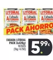 Oferta de Litoral - Fabada por 5,99€ en Family Cash