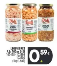 Oferta de Didi - Legumbres por 0,59€ en Family Cash