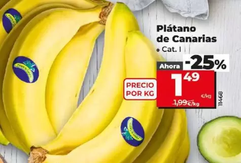 Oferta de Platano De Canarias por 1,49€ en Dia