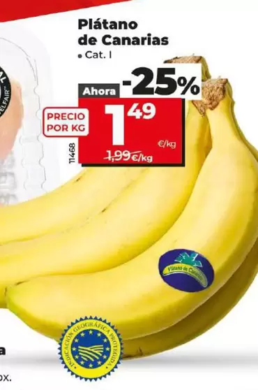 Oferta de Platano De Canarias por 1,49€ en Dia