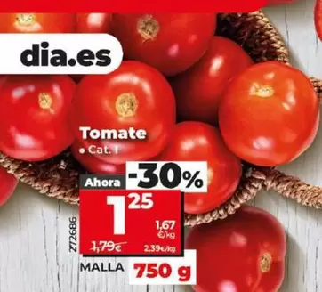 Oferta de Tomate por 1,25€ en Dia