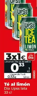 Oferta de Dia Upss - Té Al Limon por 0,53€ en Dia