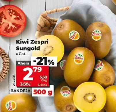 Oferta de Kiwi Zespri Sungold por 2,79€ en Dia