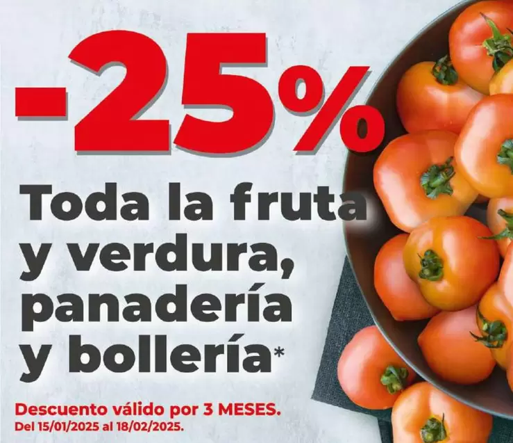 Oferta de Toda La Fruta Y Verdura, Panadería Y Bollería en Dia