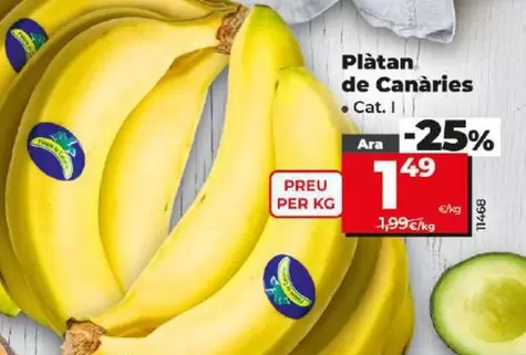 Oferta de Platano De Canarias por 1,49€ en Dia