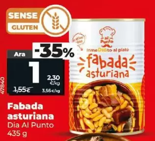 Oferta de Dia Al Punto - Fabada Asturiana por 1€ en Dia