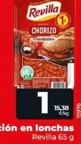 Oferta de Revilla -  Chorizo Tradicion En Lonchas por 1€ en Dia