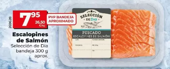 Oferta de Seleccion De Dia - Escalopines De Salmon por 7,95€ en Dia