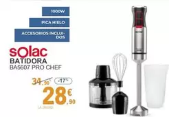 Oferta de Solac - Batidora BA5607 PRO CHEF por 28,9€ en E.Leclerc