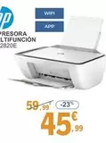 Oferta de HP - Impresora Multifuncion DJ 2820E por 45,99€ en E.Leclerc