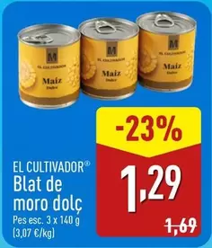 Oferta de El Cultivador - Blat De Moro Dolc por 1,29€ en ALDI