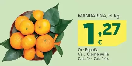 Oferta de España - Mandarina por 1,27€ en HiperDino