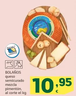 Oferta de Queso Semicurado Mezcla Pimentón por 10,95€ en HiperDino