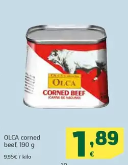 Oferta de Olca - Corned Beef por 1,89€ en HiperDino