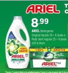 Oferta de Ariel - Detergente Original Liquido  por 8,99€ en Coviran