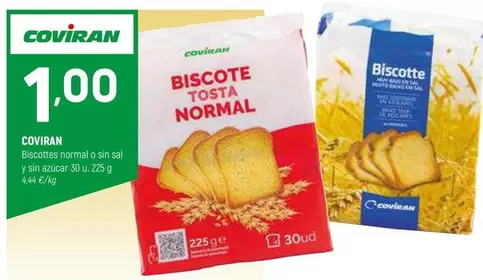 Oferta de Coviran - Biscottes Normal O Gin Sal Y Sin Azucar por 1€ en Coviran