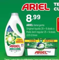 Oferta de Ariel - Detergente Original Liquido por 8,99€ en Coviran